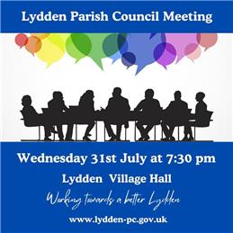 Lydden Parish Council Meeting 7:30 pm 31st July 2024